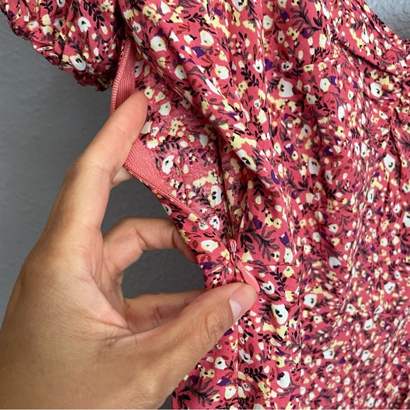 Cupshe Floral Puff Sleeve Dress Size S NWT - Picture 5 of 9